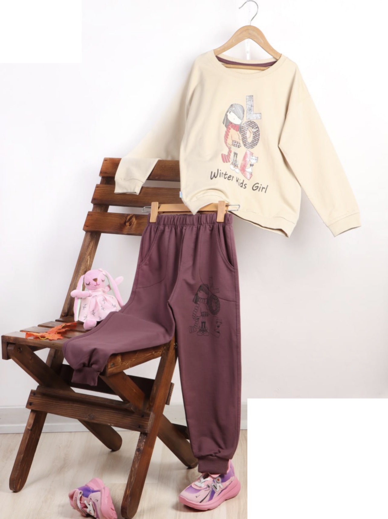 بلوز و شلوار دخترانه نی نی مون ۲۳ مدل آستین بلند