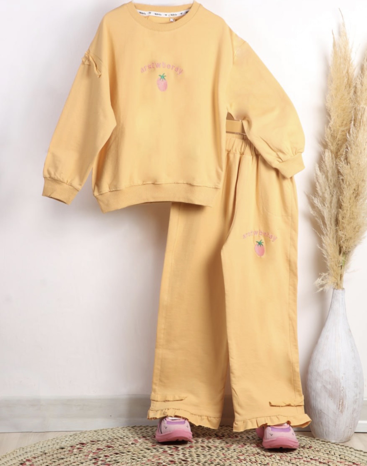 بلوز تک توت فرنگی دخترانه نی نی مون ٢٣ آستین بلند